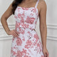 Jurk met bloemenprint en geplooide zoom voor dames