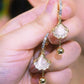 Elegante oorbellen met Ginkgo-blad voor dames