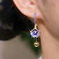 Elegante oorbellen met Ginkgo-blad voor dames
