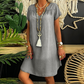 ⏳Time-limited Special⏰Women's Denim V-Neck Short Sleeve Dress