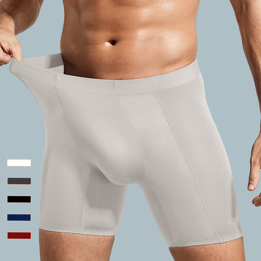 Heren Comfortabele Naadloze IJszijde Boxershorts