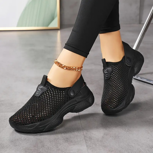 Ademende, antislip orthopedische wandelsneakers voor dames