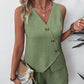 Casual V-hals Tanktop & Shorts 2-delige Set