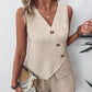 Casual V-hals Tanktop & Shorts 2-delige Set