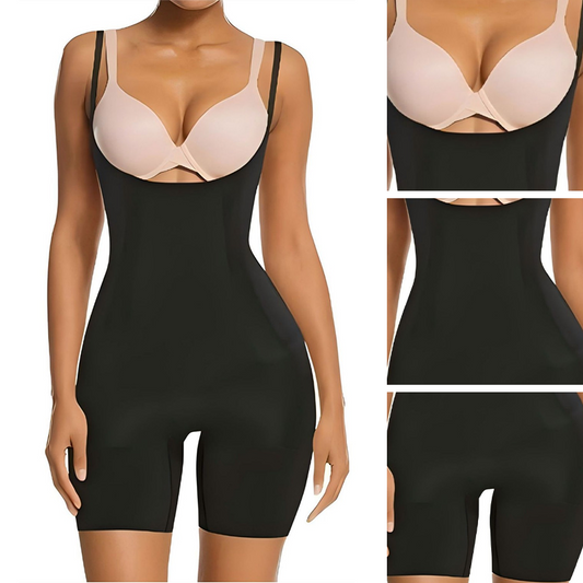 Mouwloos corrigerend bodysuit met buikcorrectie