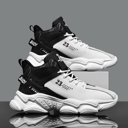 Modieuze vetersneakers voor heren