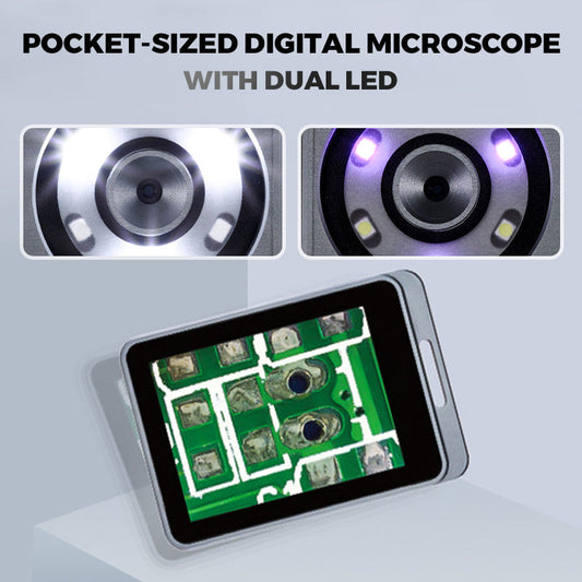 Pocketformaat Digitale Microscoop met Dubbele LED