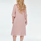 Elegante Roze Jurk met Stipjes
