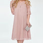 Elegante Roze Jurk met Stipjes