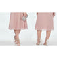 Elegante Roze Jurk met Stipjes