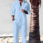 🌿2025 Hot Sale💧Tweedelige katoenen set voor heren: top en broek