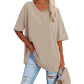 Casual los V-hals T-shirt voor dames