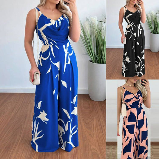 Jumpsuit met Spaghettibandjes en Wijde Pijpen voor Dames