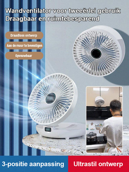 Wandventilator voor tweeërlei gebruik