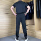 Casual Heren Tweedelige Set van Stretch IJszijde – T-shirt en Broek