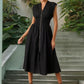 Elegante Damesjurk met V-Hals en Split