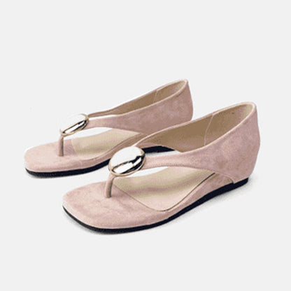 Minimalistische Dames Sandalen met Verborgen Hak
