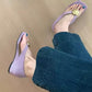 Minimalistische Dames Sandalen met Verborgen Hak