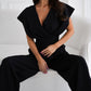 Jumpsuit met V-hals en wijde pijpen voor dames | Chic & comfortabel