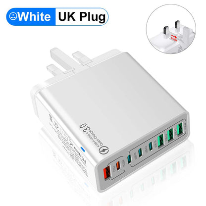 8-poorts USB-oplader