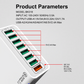8-poorts USB-oplader