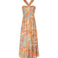 🌺Ärmelloses Kleid mit gekreuztem Neckholder und Blumenmuster💃
