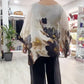💖Dames casual top met ronde hals en print