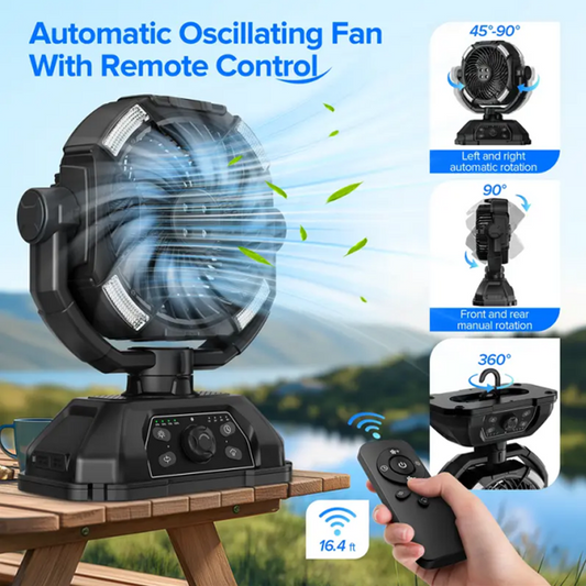 Draagbare Multifunctionele Campingventilator