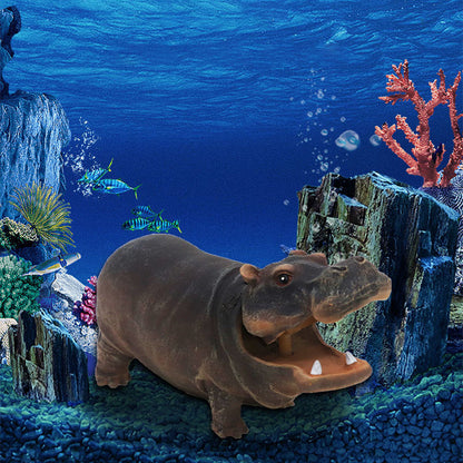 Nijlpaard-bubbeldecoratie voor aquarium