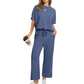 🌸Nieuw binnen 50% KORTING💖 Zachte casual top en broekset voor dames