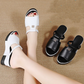 Dames Instap Sleehak Sandalen met Uitsnijdingen en Plateauzool