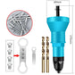 Professionele popnagels adapterset voor boormachines