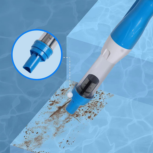 Snoerloze zwembadreiniger met drievoudige reinigingskracht - IPX8 waterdicht | 2 uur batterijduur | 25L/min