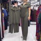 Women’s Casual Short-Sleeved Top & Pants