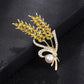 Kristal Tarwe Broche