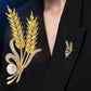 Kristal Tarwe Broche