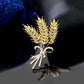 Kristal Tarwe Broche