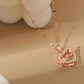 Gracieus Ketting met Hart en Vleugels Hanger