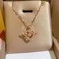 Gracieus Ketting met Hart en Vleugels Hanger