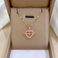 Gracieus Ketting met Hart en Vleugels Hanger