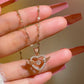 Gracieus Ketting met Hart en Vleugels Hanger