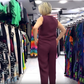 Dames Tweedelige Set in Effen Kleur: Mouwloze Top & Broek