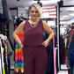 Dames Tweedelige Set in Effen Kleur: Mouwloze Top & Broek