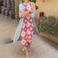 Dames Tweedelige Set: Mouwloze Maxi-jurk & Zomerjas