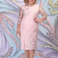 Elegante jurk met bloemenkant