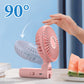 Draagbare miniventilator met klem voor paraplu