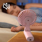 Draagbare miniventilator met klem voor paraplu