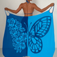 Sarong Spaghetti Strand Cover-Up met Vlinderprint voor Dames