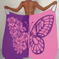 Sarong Spaghetti Strand Cover-Up met Vlinderprint voor Dames
