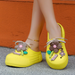 Dames Ademend Slippers met Bloemdecoratie